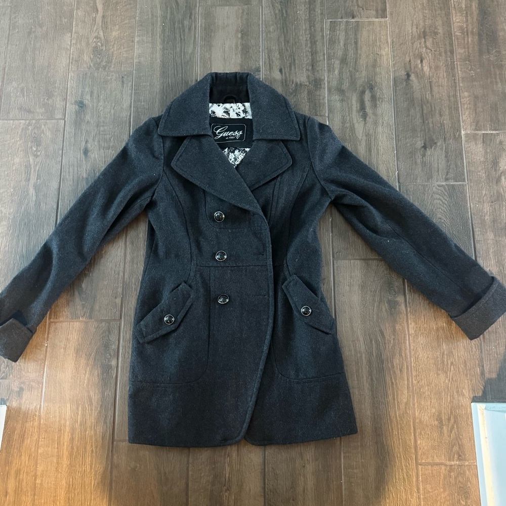 Guess Women's Black Peacoat